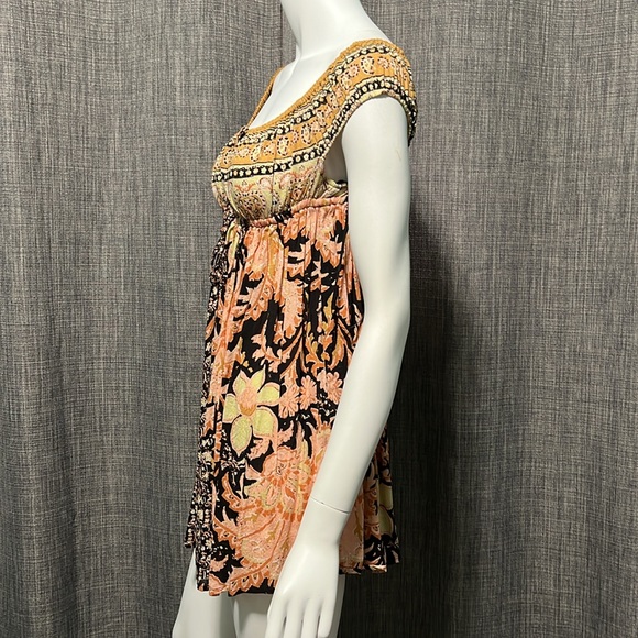 NWT Free People Bali Mariposa Print Mini Dress Black Combo XS - Picture 9 of 12